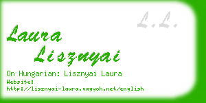 laura lisznyai business card